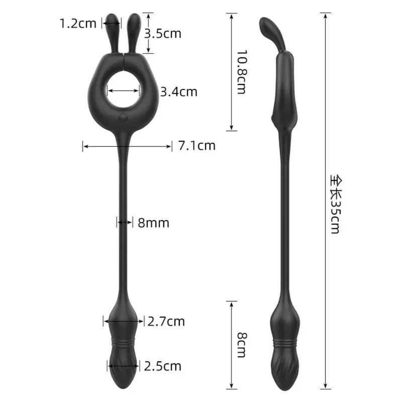 Thrusting Anal Toys Prostate Massager 4 in 1 Male Sex Toy for Men Couples Remote Control Dual-Motor Vibrating Cock Ring Vibrator