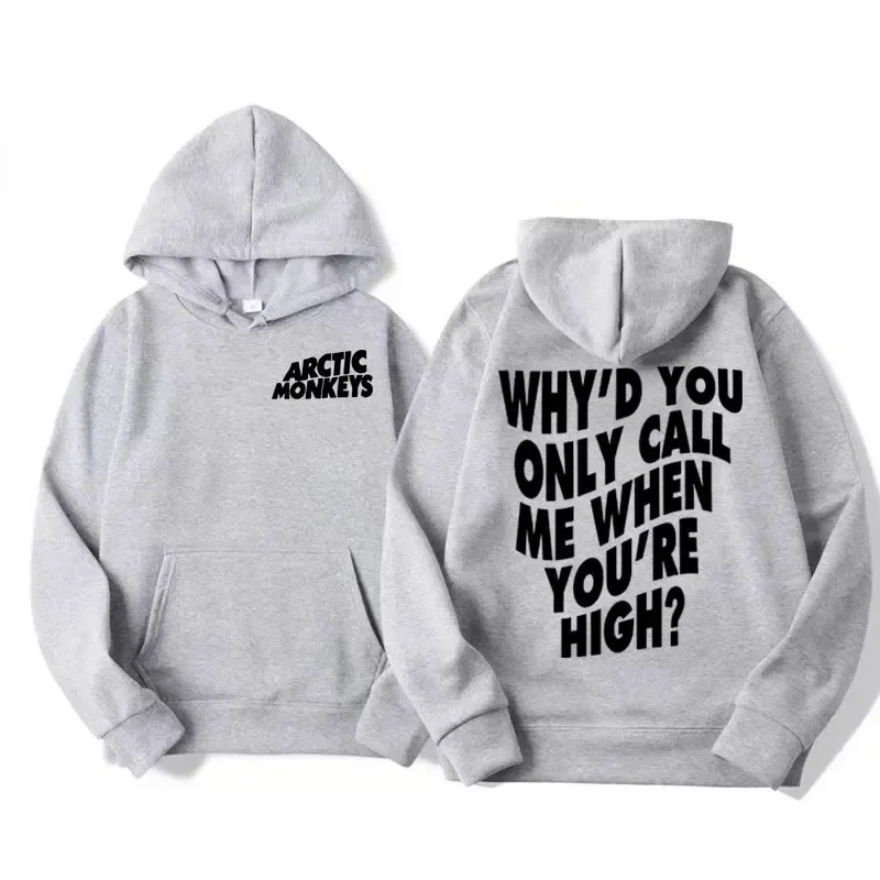 Arctic Monkeys Hip-hop Singer New Hoodies Singer Graphic Printing Sweatshirts for Fans Long Sleeve Men Women Clothing Hoodies