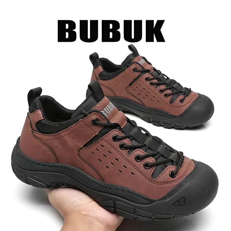 Men's Casual Large-Size Shoes Comfortable Sneakers for All Seasons Lace-Up Men's Shoes Non-Slip and Wear-Resistant Hiking Boots Trekking Boots Breathable Uppers Suitable for Daily Wear Outdoor Travel Mountaineering Hiking Wear-Resistant and