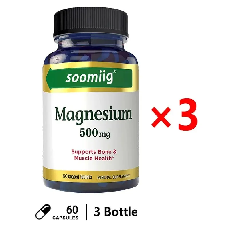 Soomiig Magnesium Oxide 500 Mg Activates The Activity of Multiple Enzymes and Promotes Bone Health