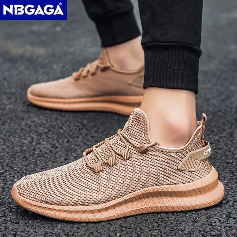 Sapatos clássicos para homens sapatos esportivos casuais moda respirável tênis de corrida ao ar livre malha leve calçado de caminhada