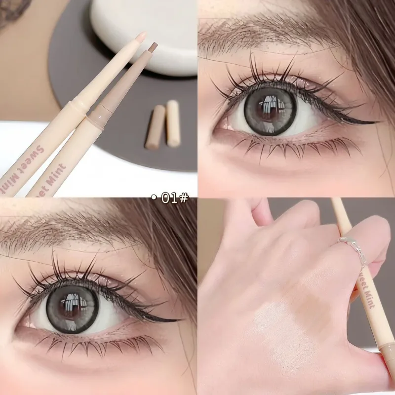 Double Head Eyeliner Pen Lying Silkworm Eye Brighten Bronzer 2 in 1 Waterproof And Durable Not Easy To Halo Dye Natural Makeup