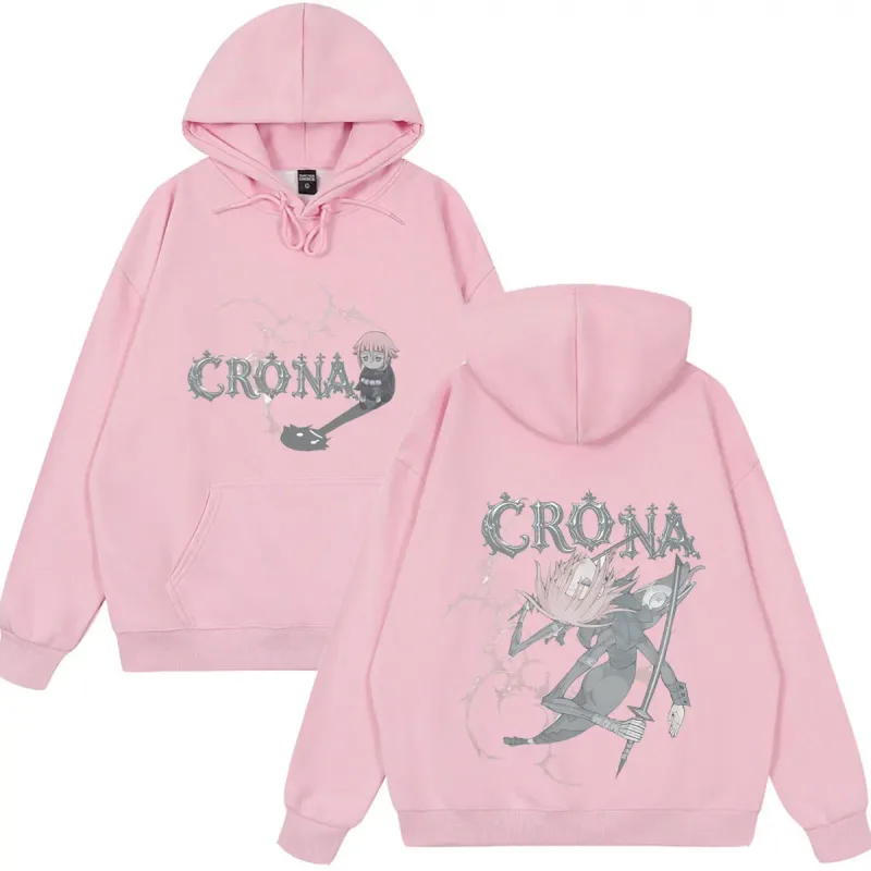 Japanese Anime Soul Eater Crona Funny Hoodies Men's Women Clothing Fashion Oversized Streetwear Casual Long Sleeve Fleece Wears
