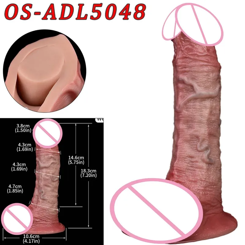47Cm Thực Tế Dài Dương Vật Giả 2 Đầu Hậu Môn Âm Đạo Kích Thích Đồ Chơi Tình Dục Có Mút Dành Cho Các Cặp Đôi Đồng Tính Nữ Người Đồng Tính Nam trưởng Thành Dụng Cụ