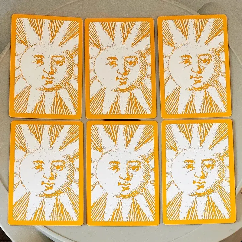 10*6.5cm Oracle of The Radiant Sun 84 Pcs Double-embossed Astrology Cards in Rigid Box Vintage Illustrations