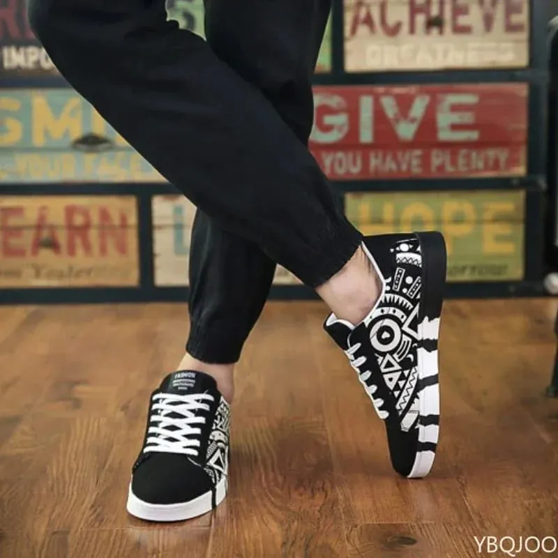 2026 New Large Size Autumn Fashion New Casual Comfortable Flat Men's Shoes Niche Trend Versatile Men's Board Shoes