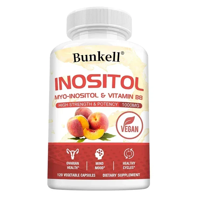 1000mg Inositol Capsules Daily Women’s Wellness Supplement Support Body Balance Metabolism & Mood Relaxation Vegan Non-GMO