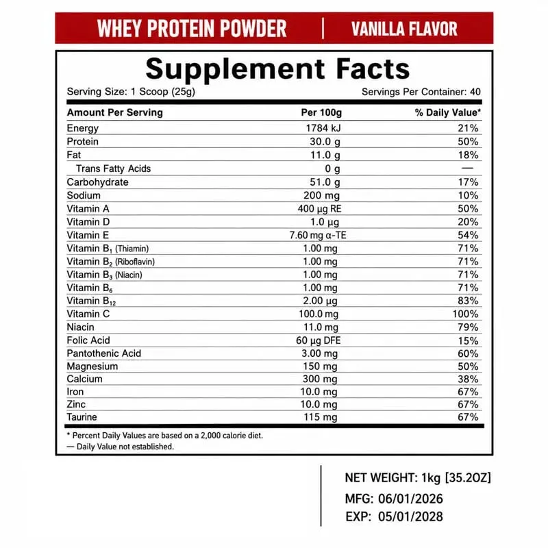Whey Protein Powder Whey Isolate Gold Ratio Whey High-quality Milk Bodybuilding Fitness No Added Hormones Variety 40 Servings