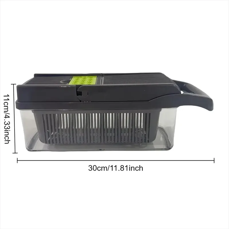 14Set Of Multifunctional Grater Potato Shredded Vegetables Dicing Handy Gadget Slicer Kitchen For Home Lazy Shredding
