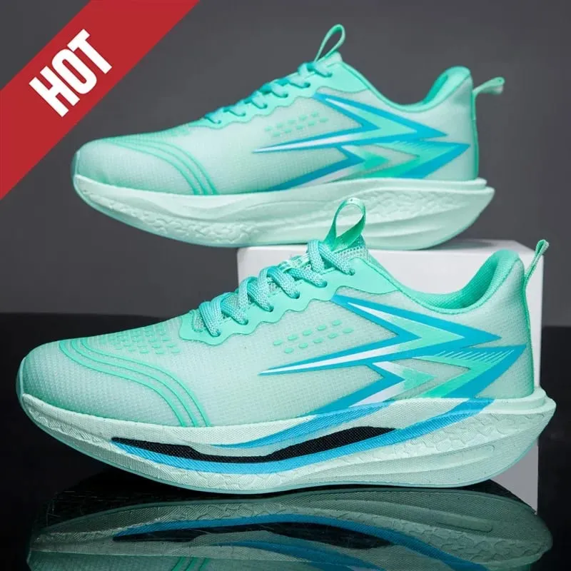 Men Women Carbon Plate Marathon Running Shoes Breathable Lightweight Non-Slip Racing Training Sports Athletic Sneakers Casual — image 12