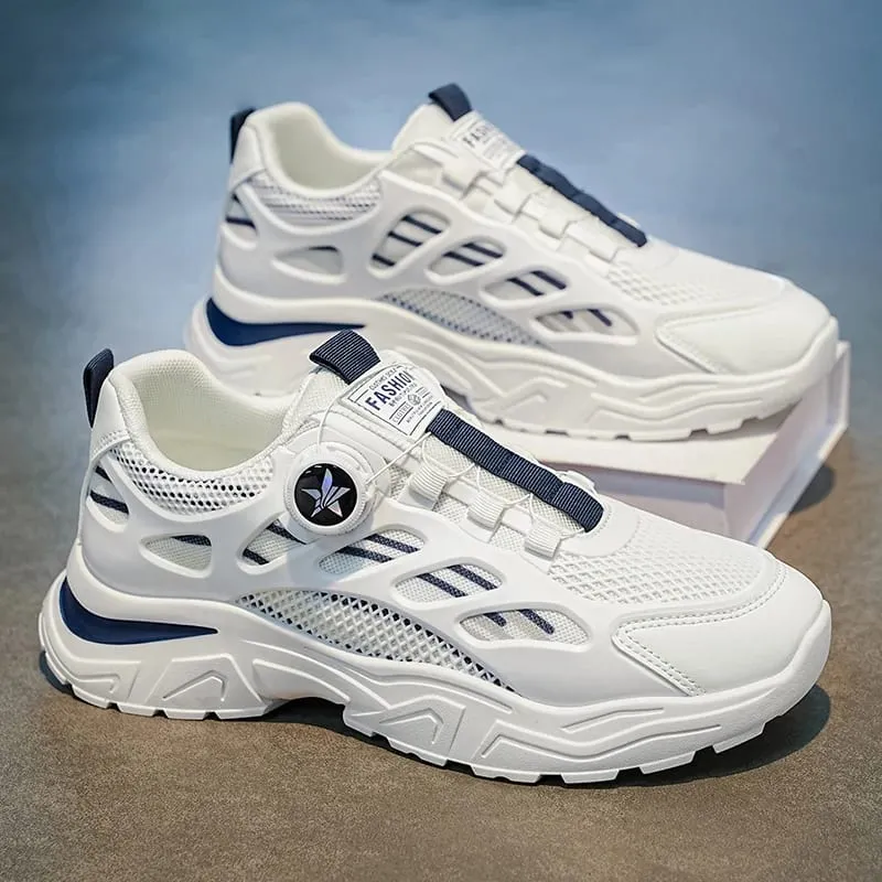 Men's Summer Breathable Sneakers Versatile Dad Shoes Casual Footwear New Student 2026 Rotate the Button