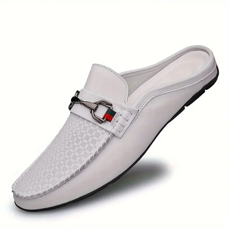 Men's Heelless Casual Shoes - Men's Retro Style Breathable and Lightweight Suitable for Indoor/Outdoor Walking — image 2