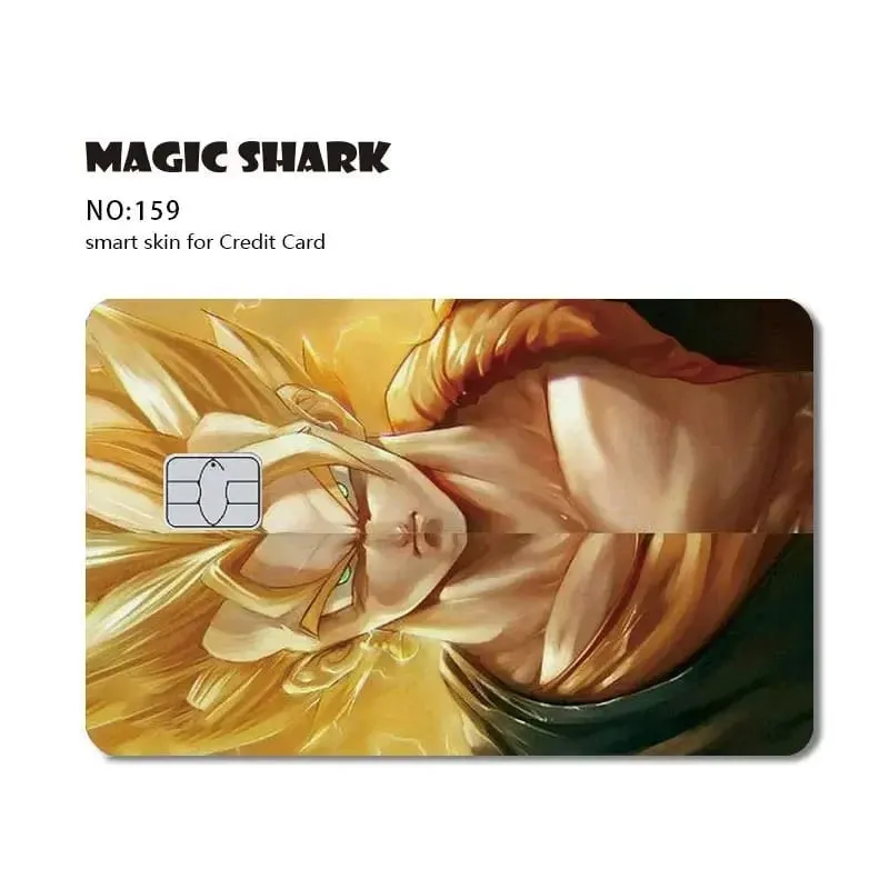 2026 Bagong Goku Frieza Anime Waterproof Skin Cover Skin Sticker para sa Credit Bank Debit Card na Walang Kupas