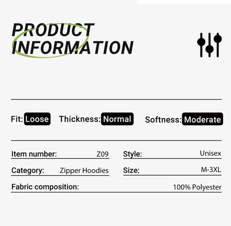 Customized Pattern Logo Diy Men Zipper Hoody Loose Pocket Long Sleeve Fashion Fleece Hoodies Retro Unisex Autumn Clothing