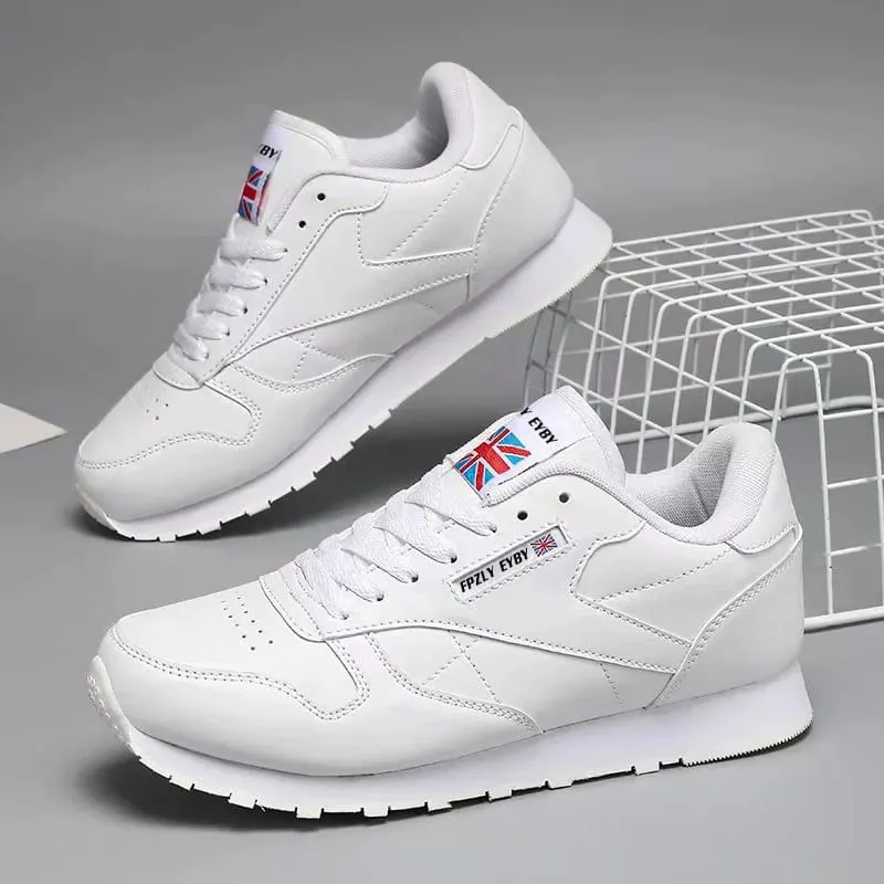 New Men's Shoes Spring Autumn Waterproof Walking Shoes Non-Slip Cushioning Men's Casual Leather Sports Shoes Men's Tennis Shoes