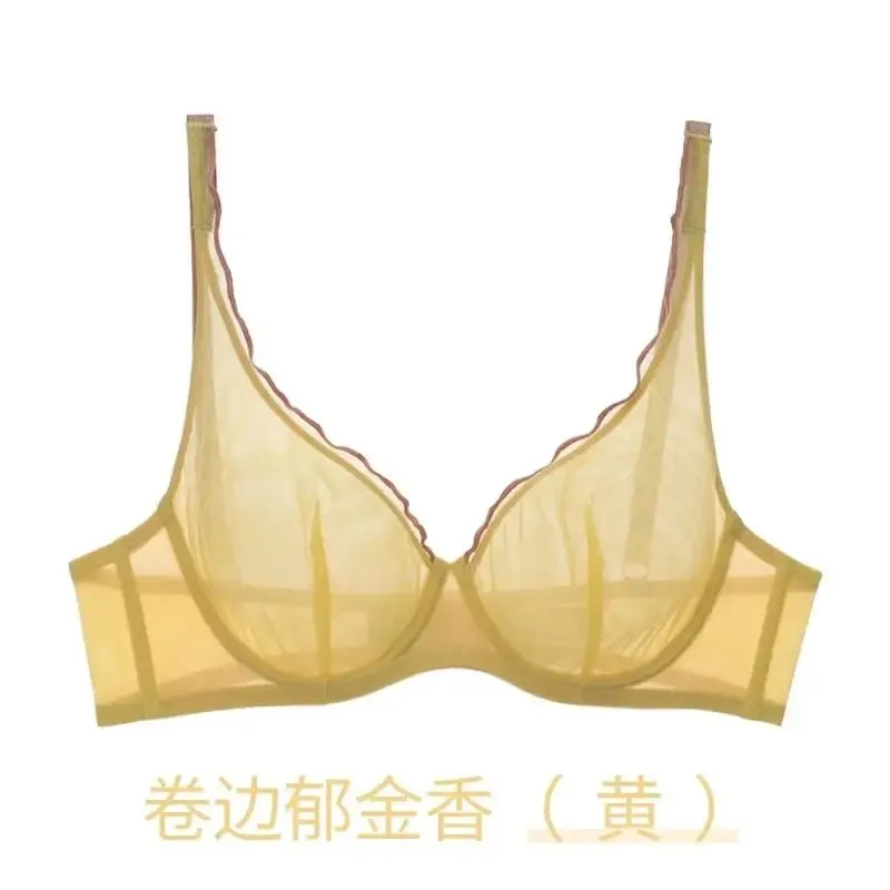 Women's Summer Lingerie Set Push Up Bra Thin Push Up Bra for Women Full Cup No Underwire Ultra Thin Lift Support Bra S-2XL Sale