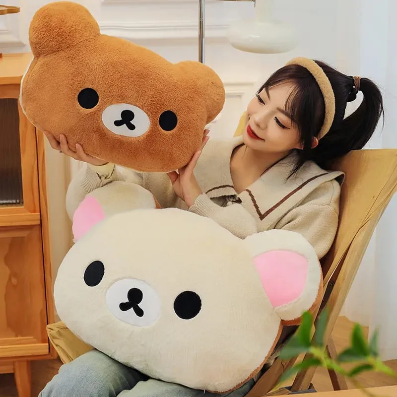Best-Selling 40cm Kawaii Rilakkuma Plush Warm Hand Pillow Cartoon Bear Peluche Stuffed Toy Room Decorations Popular Gift