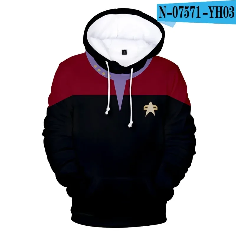 Hot Movie Star Trek 3D Print Sport Hoodies Sweatshirt Fashion Long Sleeve Clothes Cosplay Men/Women Streetoutdoor Clothing Top
