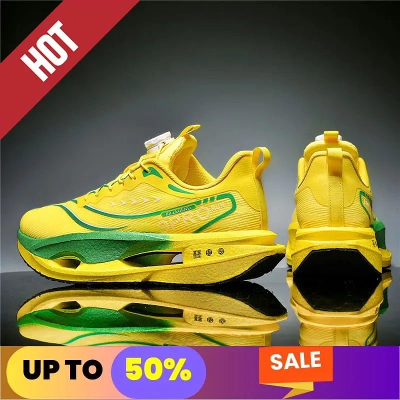 Air Running Shoes Men Sports Marathon Carbon Plate Breathable Lightweight Women Comfortable Athletic Leisure Sneakers Casual
