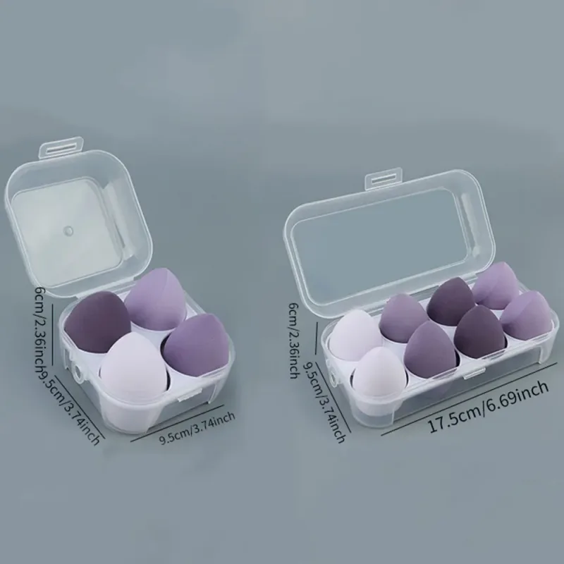 4/8pcs Cosmetic Puff Makeup Sponge Blender Beauty Egg Soft Foundation Sponges Powder Puff Women Make Up Accessories Beauty Tools