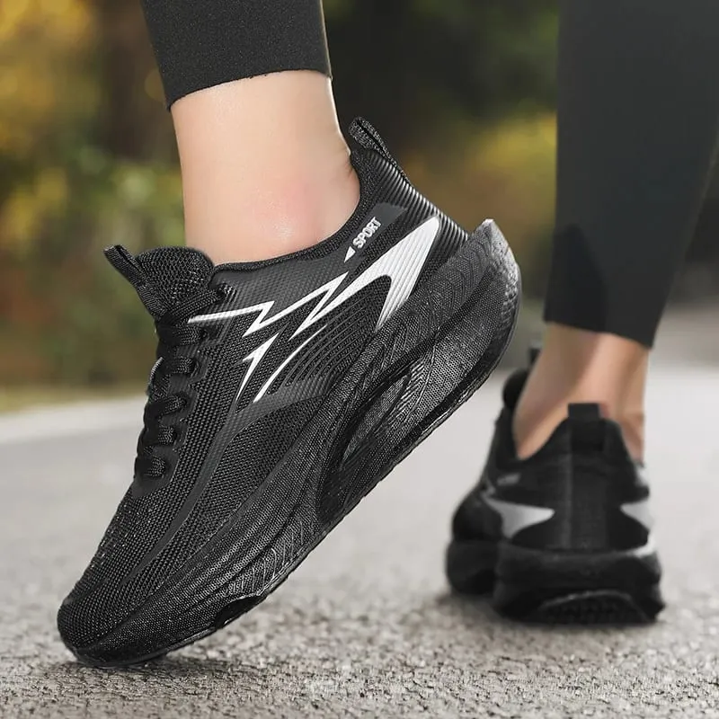Men Running Shoes Marathon Sports Air Cushion Carbon Board Breathable Lightweight Comfortable Women Outdoor Athletic Sneakers