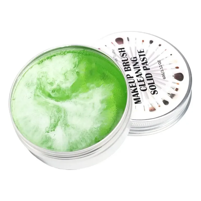 Makeup Brush Cleaner Soap with Silicone Mat Deeply Cleans Waterproof Makeup for Synthetic & Natural Makeup Brushes & Sponges