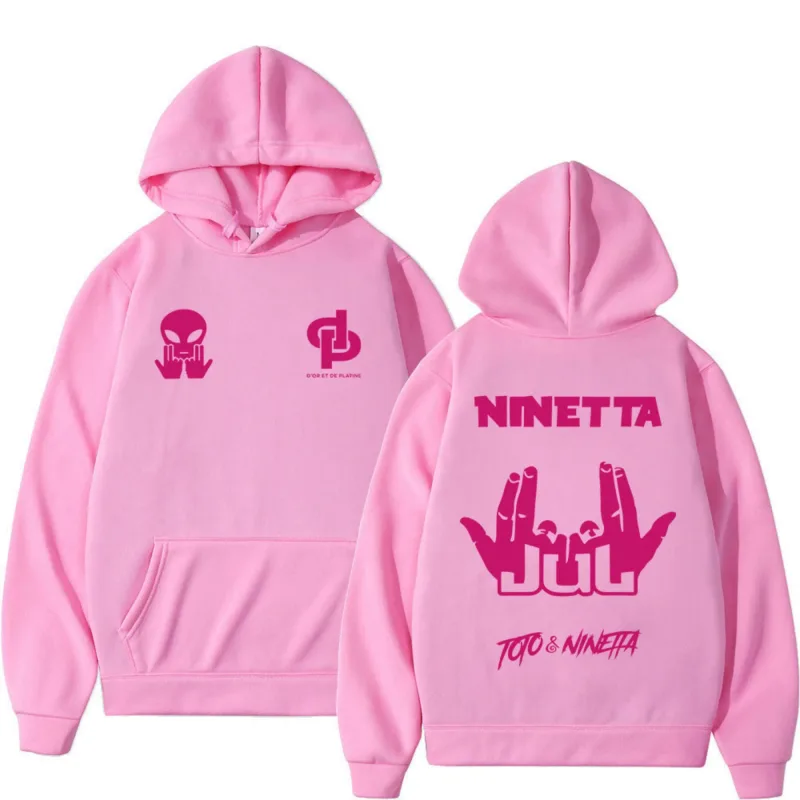 Rapper người Pháp JUL Merch Áo khoác nam nữ Quần áo thời trang Hip Hop Có mũ trùm đầu Áo Dài Tay Áo Chui Đầu Dạo Phố — image 5