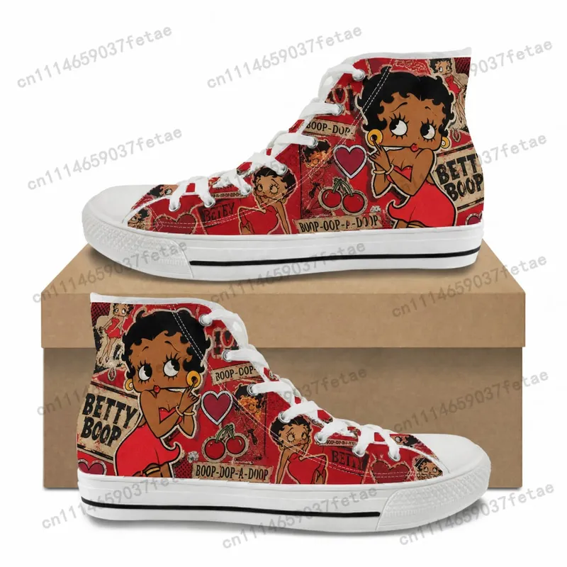 Betty Boop Low Top High Quality Sneakers Teenager Canvas Sneaker Mens Womens Casual Couple Shoes Customization Shoe
