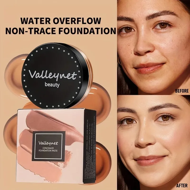 3pcs/Set Velvet Face Set Foundation+Primer+Concealer Waterproof and Long lasting Matte Effect Suitable for Beginners Travel Set.