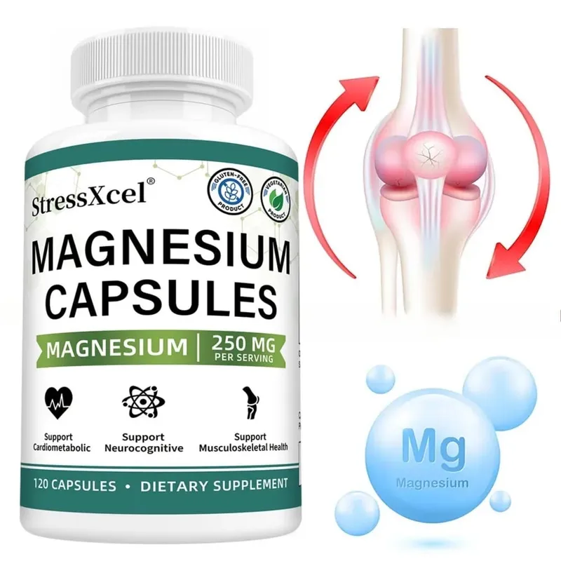 Magnesium Glycinate 250mg with Zinc Vitamin D3 & B6 for Sleep Relaxation Immune Health Absorption 120 Capsules