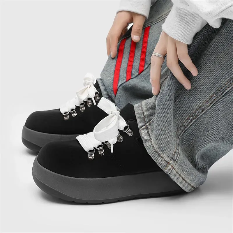 Högkvalitativa Chunky Sneakers för män Skateskor Överdimensionerade tå Fritidssneakers Bekväma plattformsskor Skor för studenter