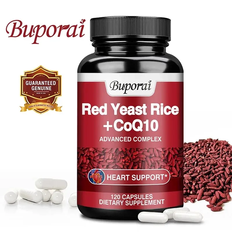 Red Yeast Rice with CoQ10 Supplement - Antioxidant Support for Energy and Heart HealthSupplementsSupplements