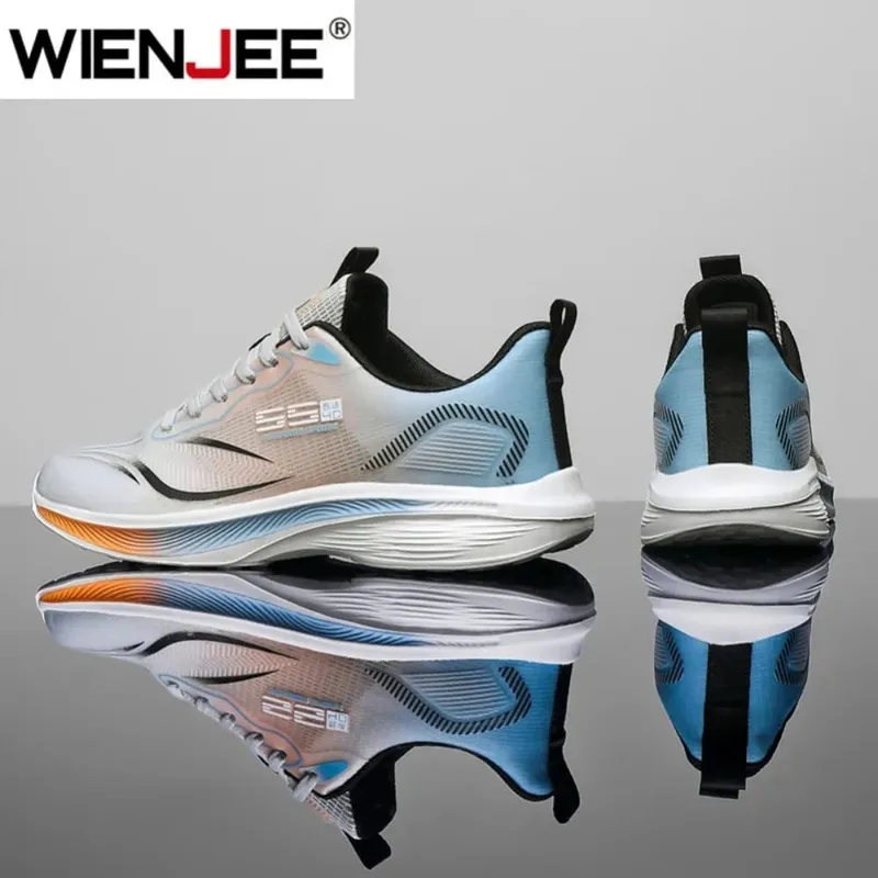 Men Running Walking Knit Shoe Casual Sneakers Breathable Sports Running Athletic Gym Lightweight Outdoor Women Shoes Size39-47
