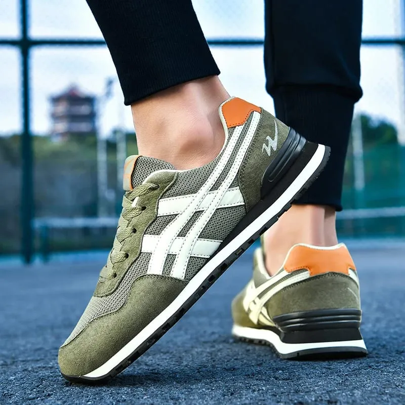 Double Star Training Walking Shoes Breathable Mesh Sports Shoes Versatile Fashion Trendy Men's Shoes