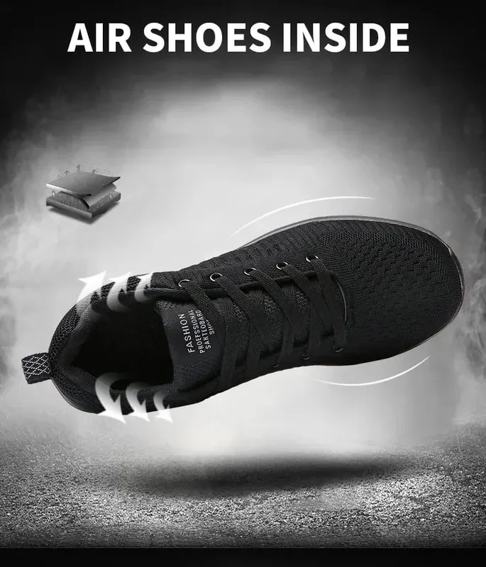 2026 Men Running Walking Knit Shoe Casual Sneakers Breathable Sports Running Athletic Gym Lightweight Outdoor Women Shoes Size