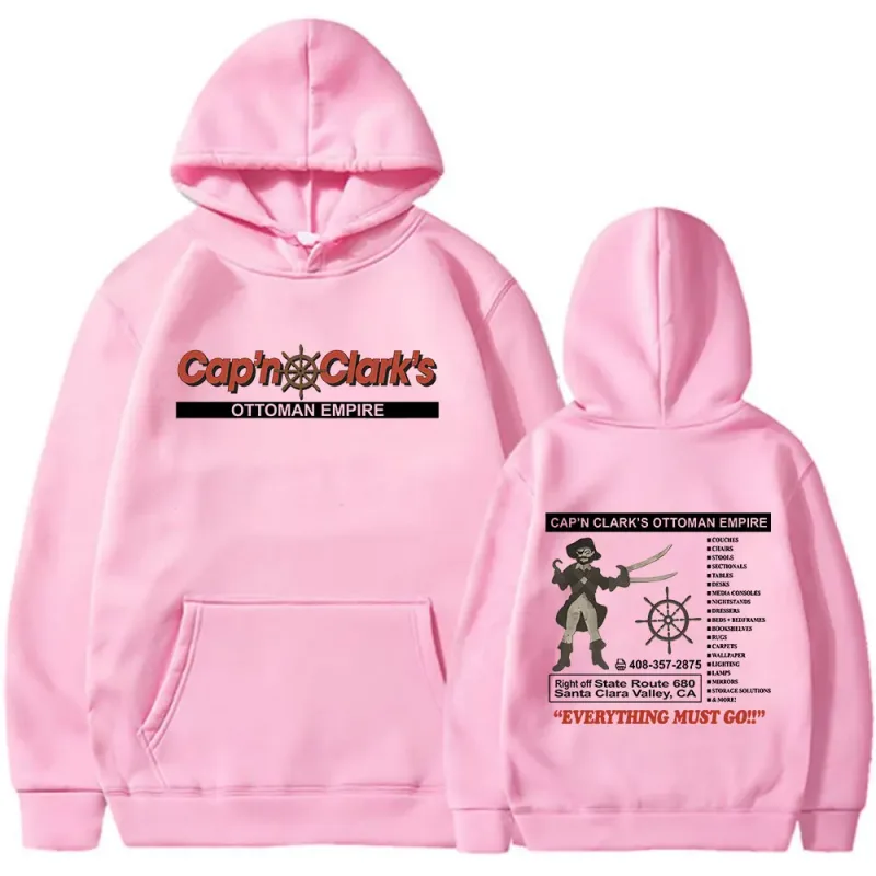 Backrooms Cap'n Clark's Ottoman Empire Pirate Hoodies Men's Women Clothing Casual Long Sleeves Hooded Sweatshirts Streetwear