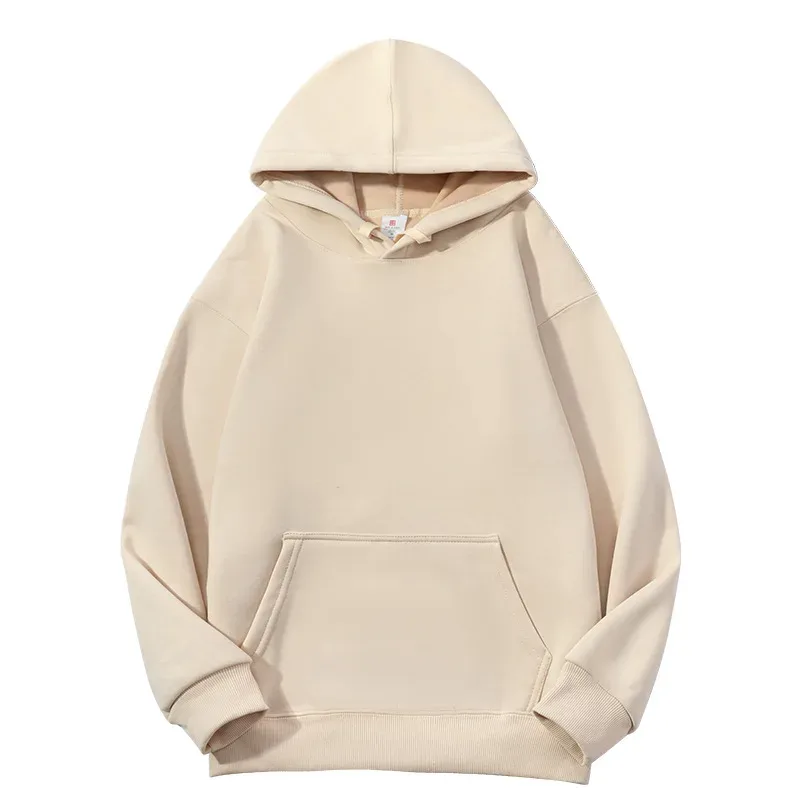 Customize Your Brand Logo Autumn Winter Mens Hoodies High-quality Heavy Weight Cotton Sweatshirt DIY Team Clothing Customization