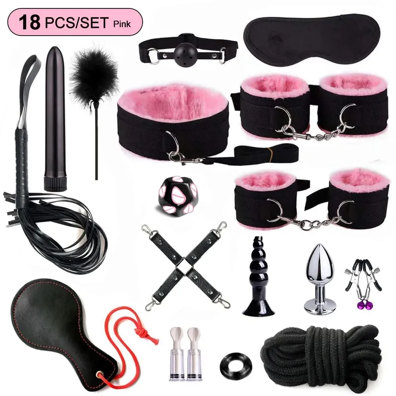 Kits Sex Bondage Vibrators Sex toys for Women Couples Adult 18 Handcuffs erotic accessories anal plug Dildo Sexy Toys Shop