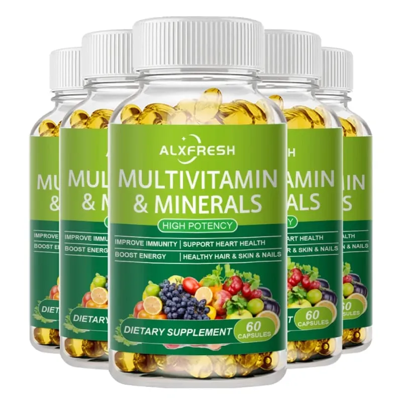 Comprehensive Multivitamin to Support Heart Hair Skin ＆ Nail Health levels Enhance Daily Nutrition Improve Immunity and Energy