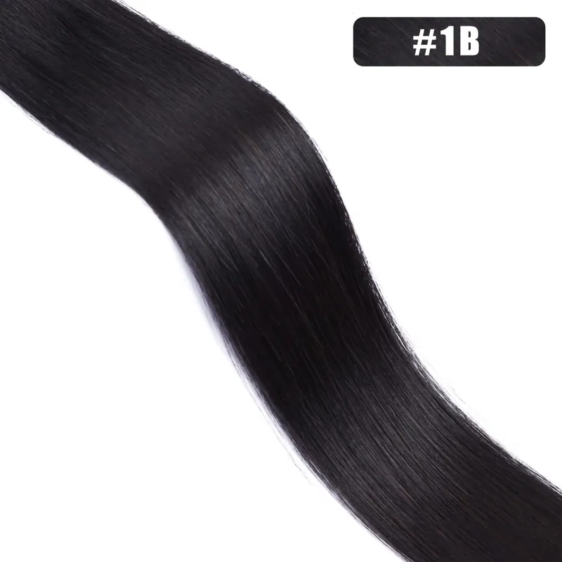 1g/s 100Strands Real Human Hair Nano Ring Hair Extensions Machine Remy Pre-Bonded Straight Micro Beads Nano Tip 16''-24''