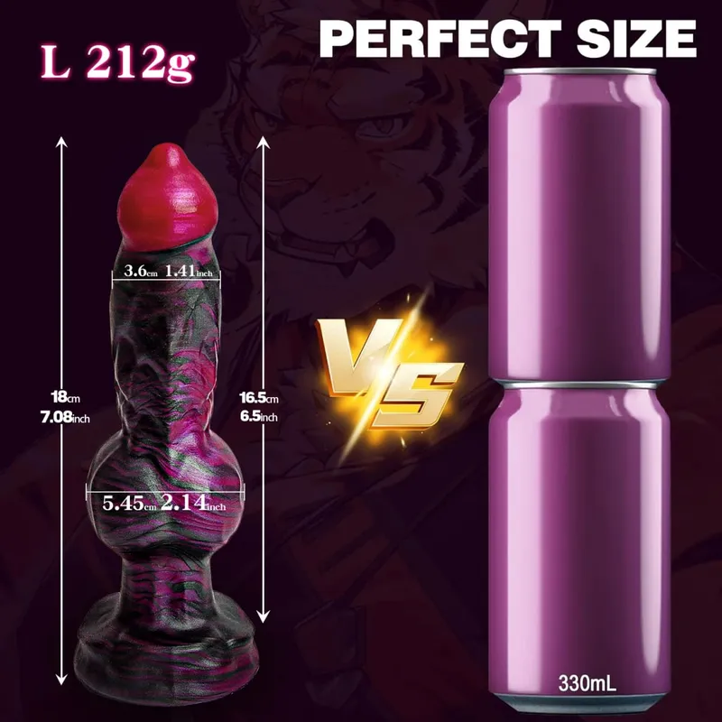9 "lobo pênis anal plug brinquedo sexo feminino iniciante cão nó vibrador realista silicone animal com forte ventosa fantasia monstro