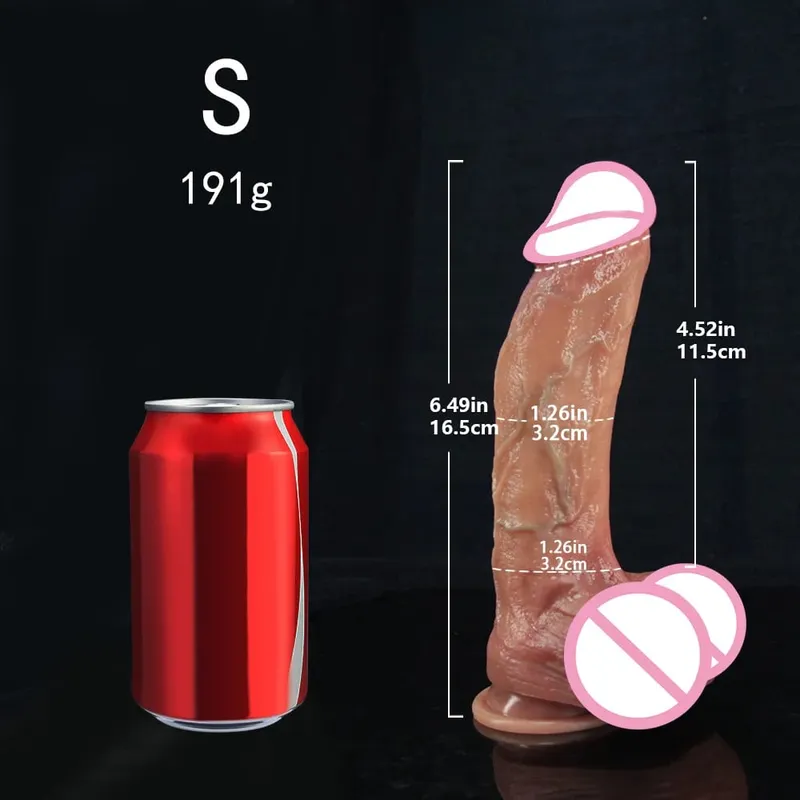 Realistic Skin/Black Dildo Silicone Long Penis Huge Dildos with Suction Cup Dick for Women Masturbation Anal Sex Toys for Adults