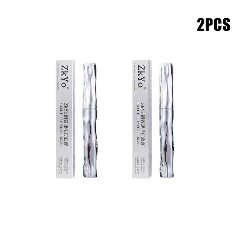 ZkYo Steel Tube Waterproof Eyelash Primer Natural Thick And Curly Mascara Lasting And Non-Smudging Women Eye Makeup