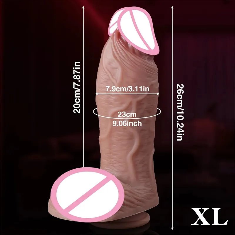 Super Makapal Makatotohanang Balat Dildos para sa Anal Napakalaking Sex Toys Silicone Woman Vagina Adult Masturbator Cock Bakla Malaking Dick Butt plug 18+