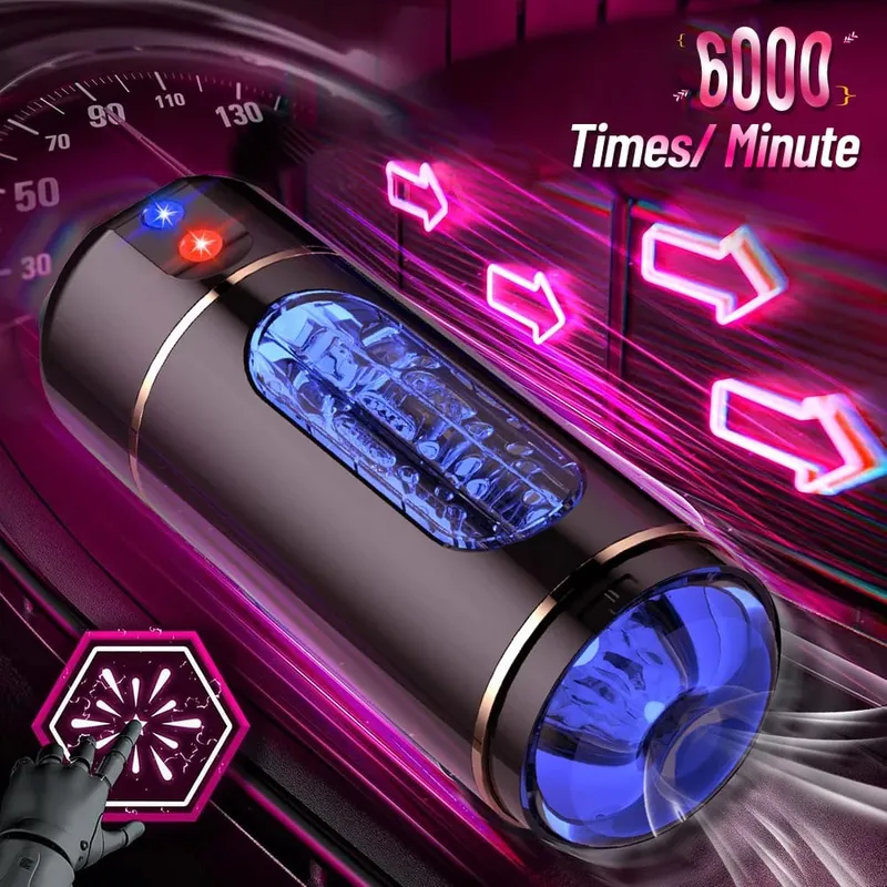 Sexleksak för män Man Onani Cup Herr Onani Ficka Pussy Automatisk Intelligent Röst Penis Träning Vibrator Avsugning Sex Maskiner Glans Trainer