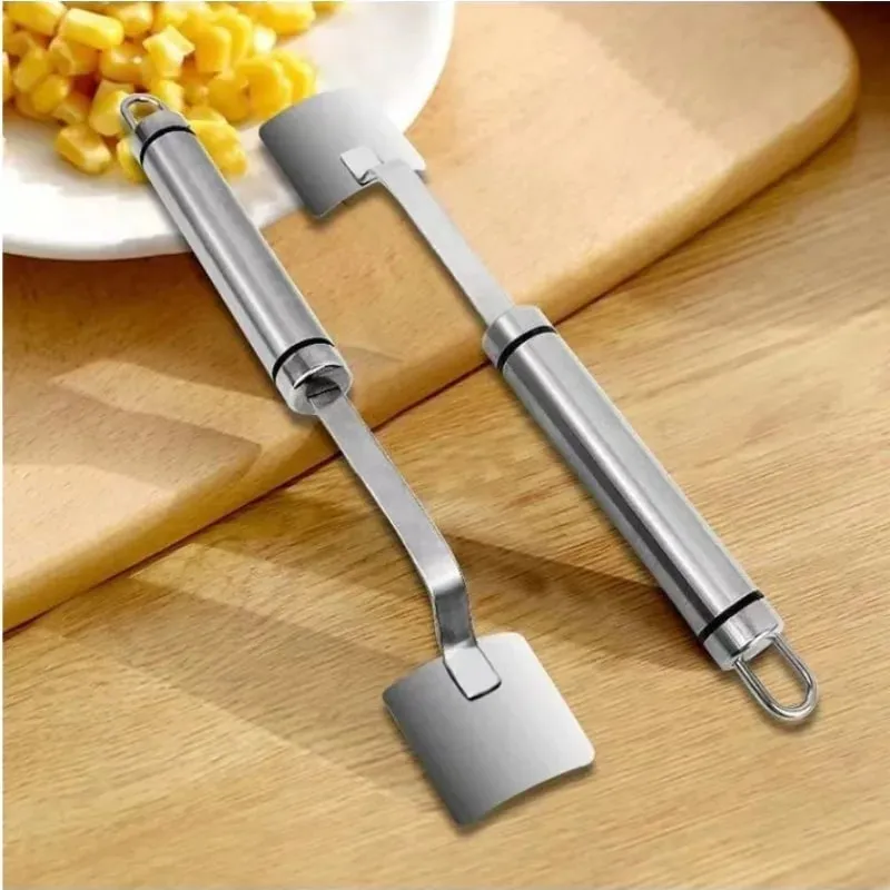 Stainless Steel Corn Peeler Serrated Corn Peeler Corn Cob Planer Thresher Cutter Mga Prutas at Gulay sa Kusina Mga Gadget — image 9