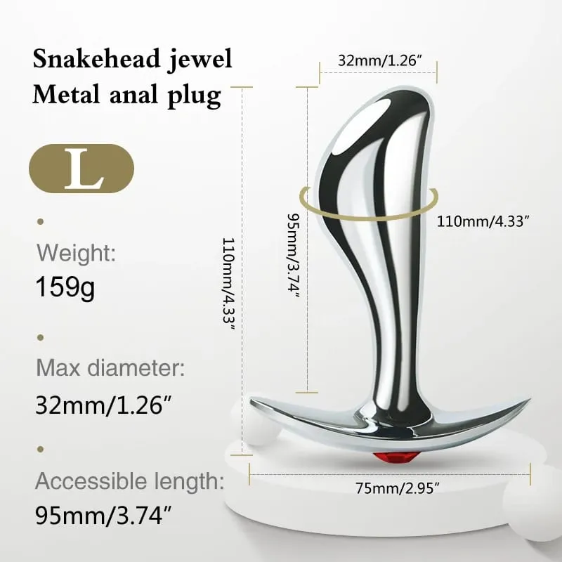 Metal Anal Plug P Spot Stimulator Prostate Massager Wear Outdoors Butt Plug Wearable Sex Toys for Men and Women Adult Sex Toys