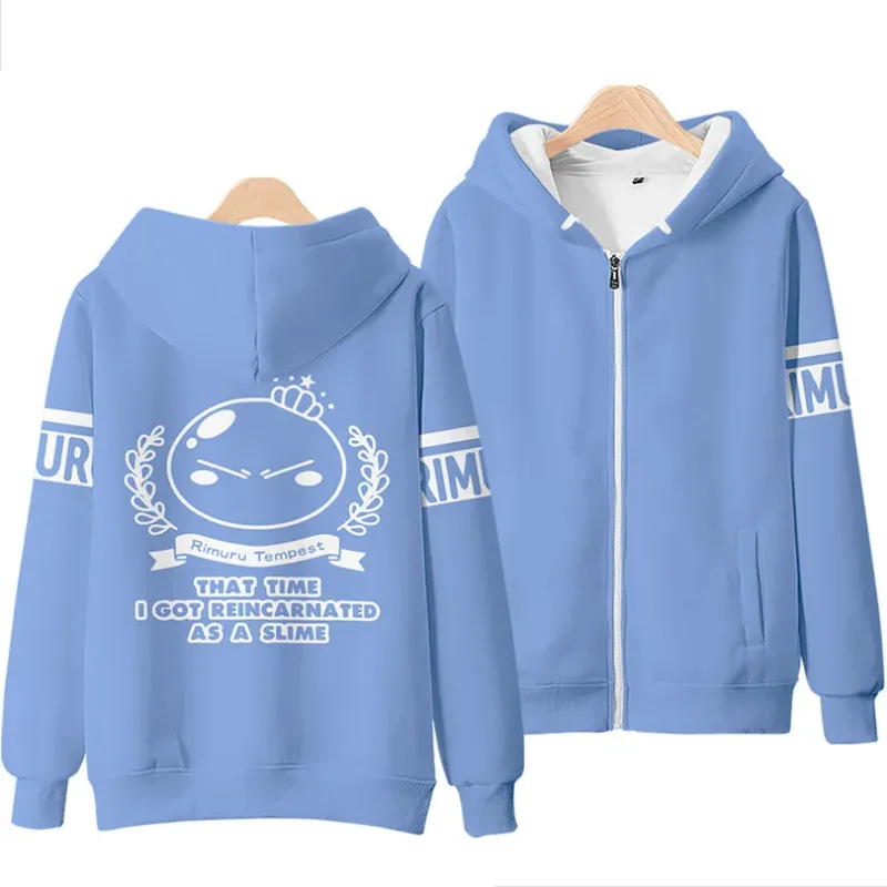 Anime Rimuru Tempest 3D Print Hoodies Men Women Long Sleeve Sweatshirt Harajuku Streetwear Coat Cosplay Costume