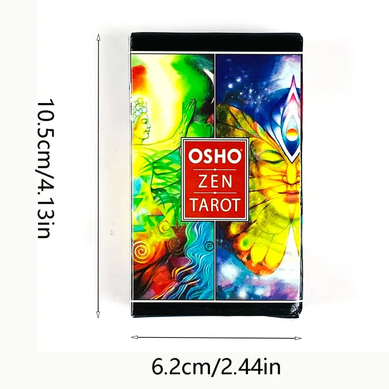 Osho Zen Tarot Cards 79Pcs English Version Divination Board Game Cards Game– Mindfulness & Meditation Deck for Spiritual Growth