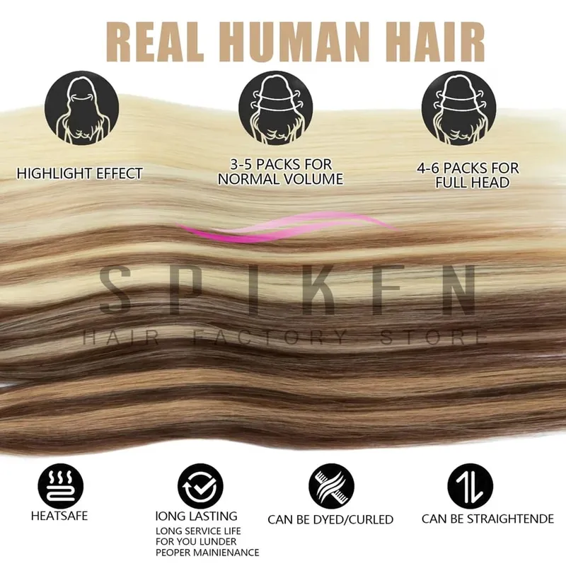 Naturalny czarny brązowy blond Mini taśma w ludzkich doczepach z włosów 12 "-20" taśma klejąca wątek skóry taśma do włosów Ons 10 sztuk/paczka dla kobiet